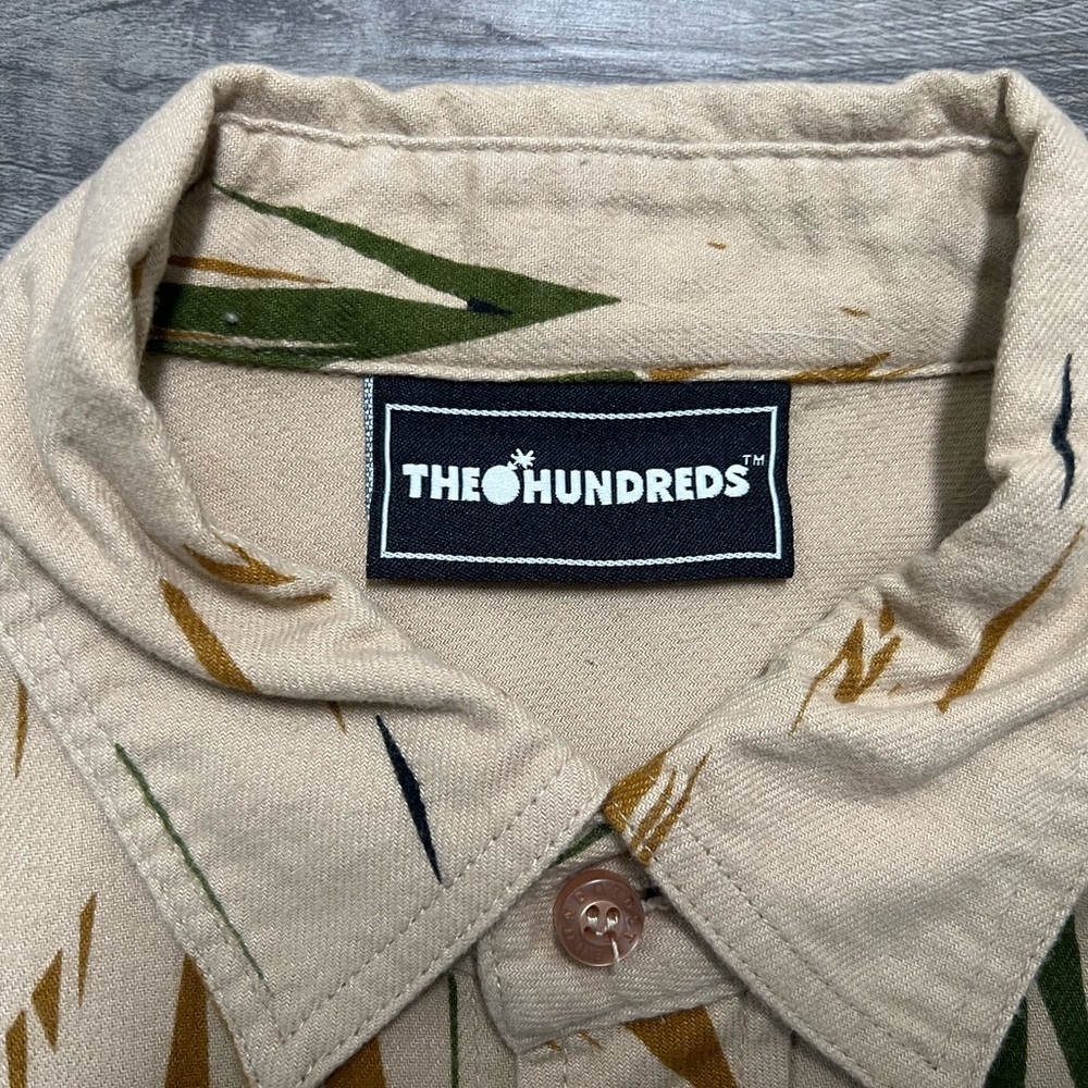 The Hundreds Beige and Green Patterned Shirt - Picture 2 of 4